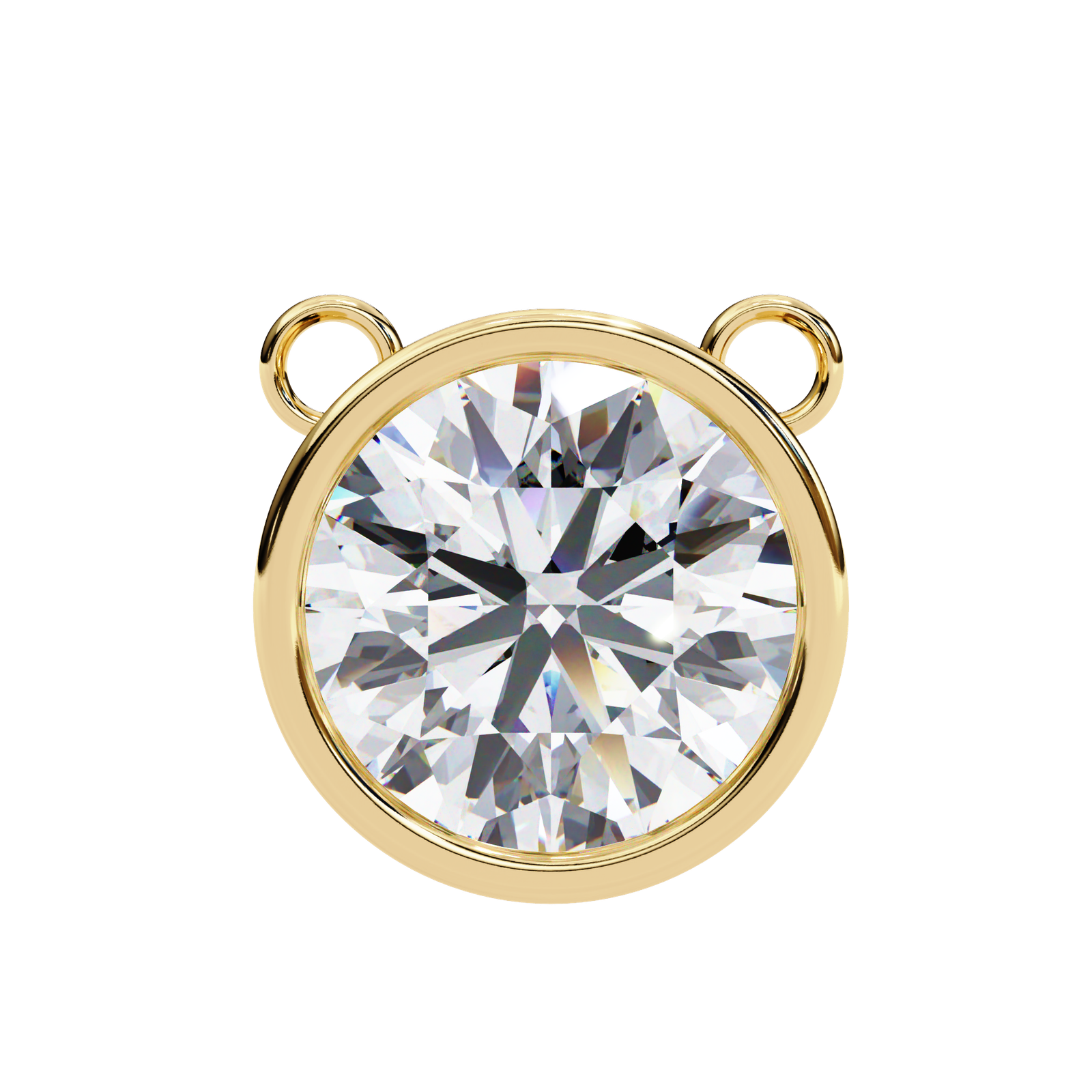 Oval-Cut Solitaire Diamond Pendant Necklace