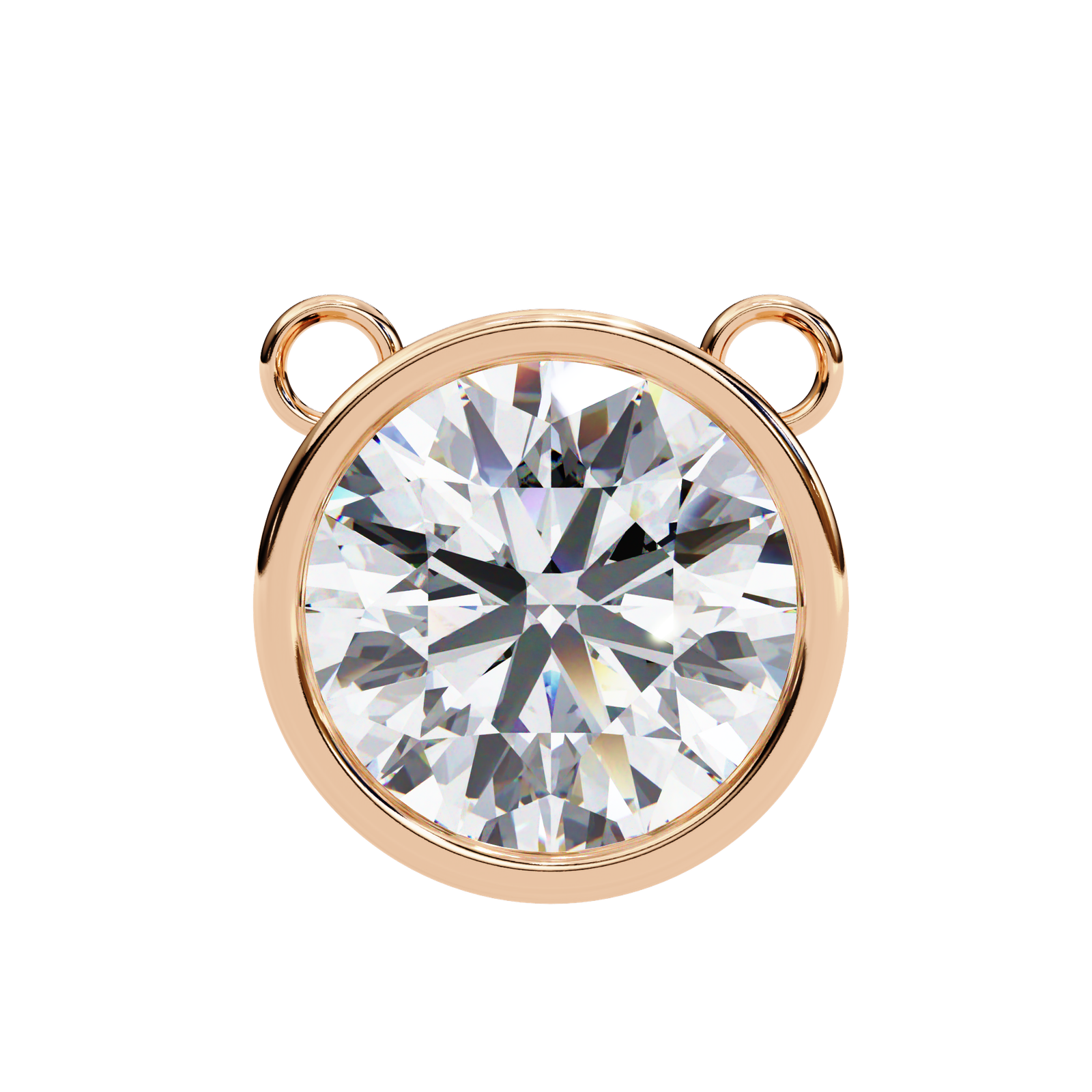 Oval-Cut Solitaire Diamond Pendant Necklace